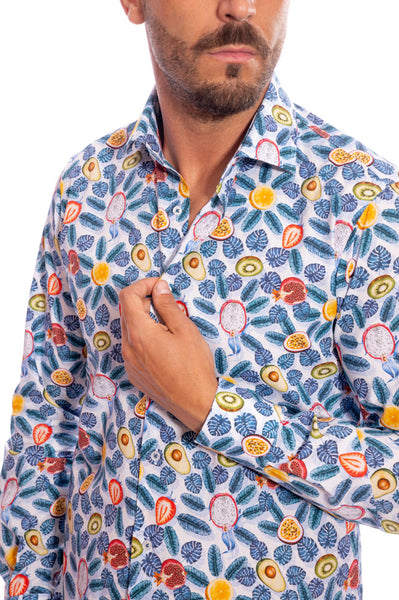 Camicia Maniche Corte Uomo, Camicia A Maniche Lunghe Da Uomo Fiori Di Foglie Blu Di Grandi Dimensioni Stampata Camicia Hawaiana Nera Bottone A Maniche Lunghe Colletto Cubano Casual Stampa Da Spiaggi Camicia Maniche Corte Uomo, Camicia A Maniche Lunghe Da Uomo Fiori Di Foglie Blu Di Grandi Dimensioni Stampata Camicia Hawaiana Nera Bottone A Maniche Lunghe Colletto Cubano Casual Stampa Da Spiaggi