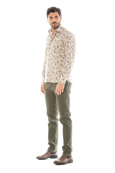 Camicia beige uomo clearance