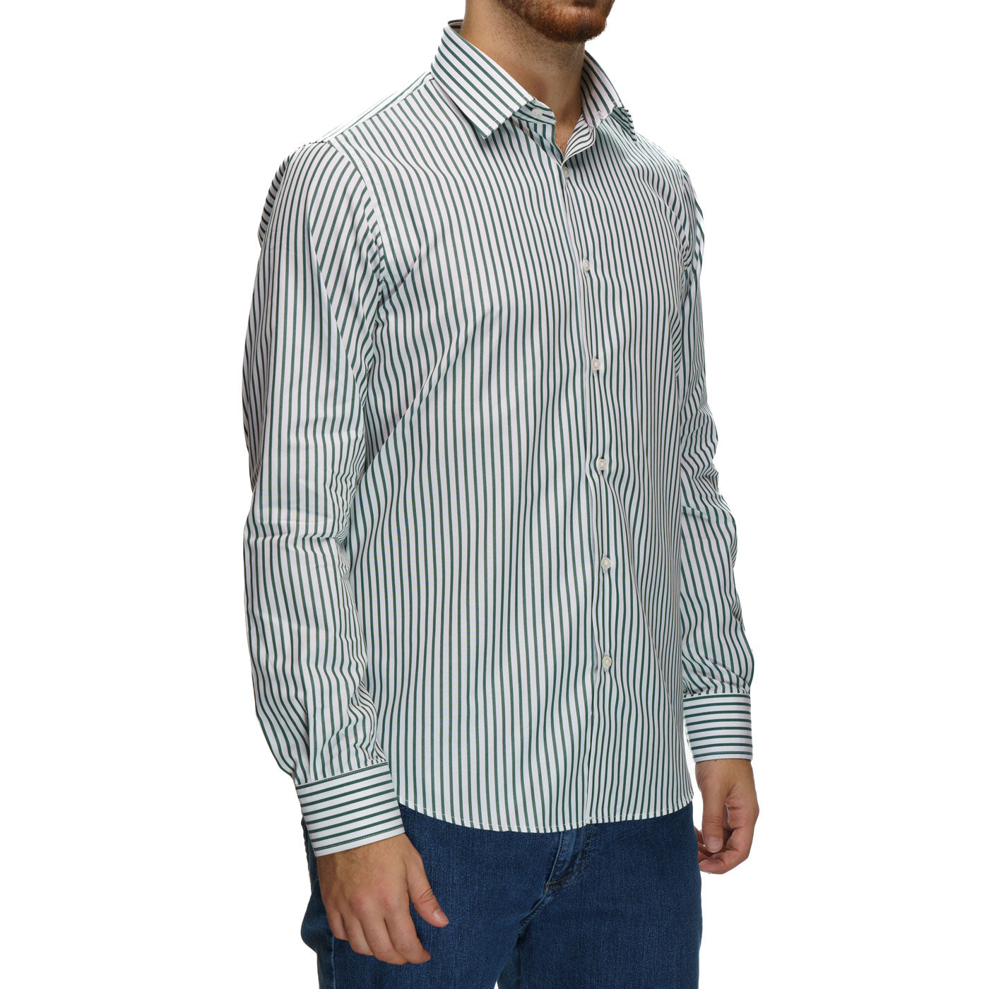 Lee - Camicia In Denim Bianco Sporco Stile Western A Righe Con Motivo A Spina Di Pesce - Foto 7