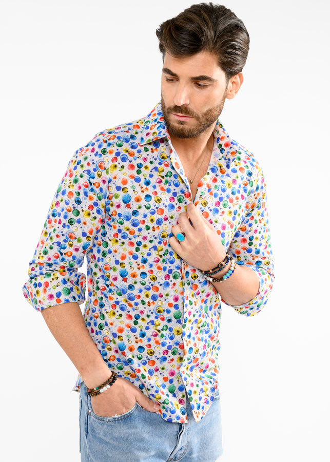 Camicia-Extra-Slim_fit-Cotone-Leggionu-Bolle-Colorate-Vibenfactorystore