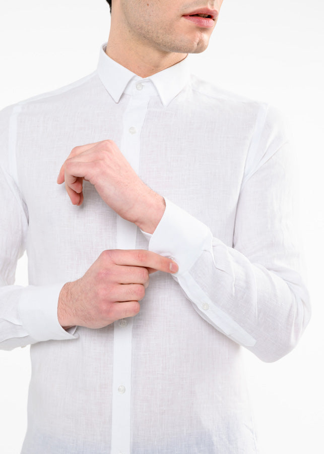 Camicia di deals lino bianca uomo