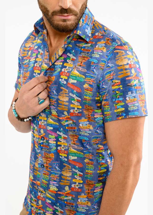 Camicie estive colorate shop