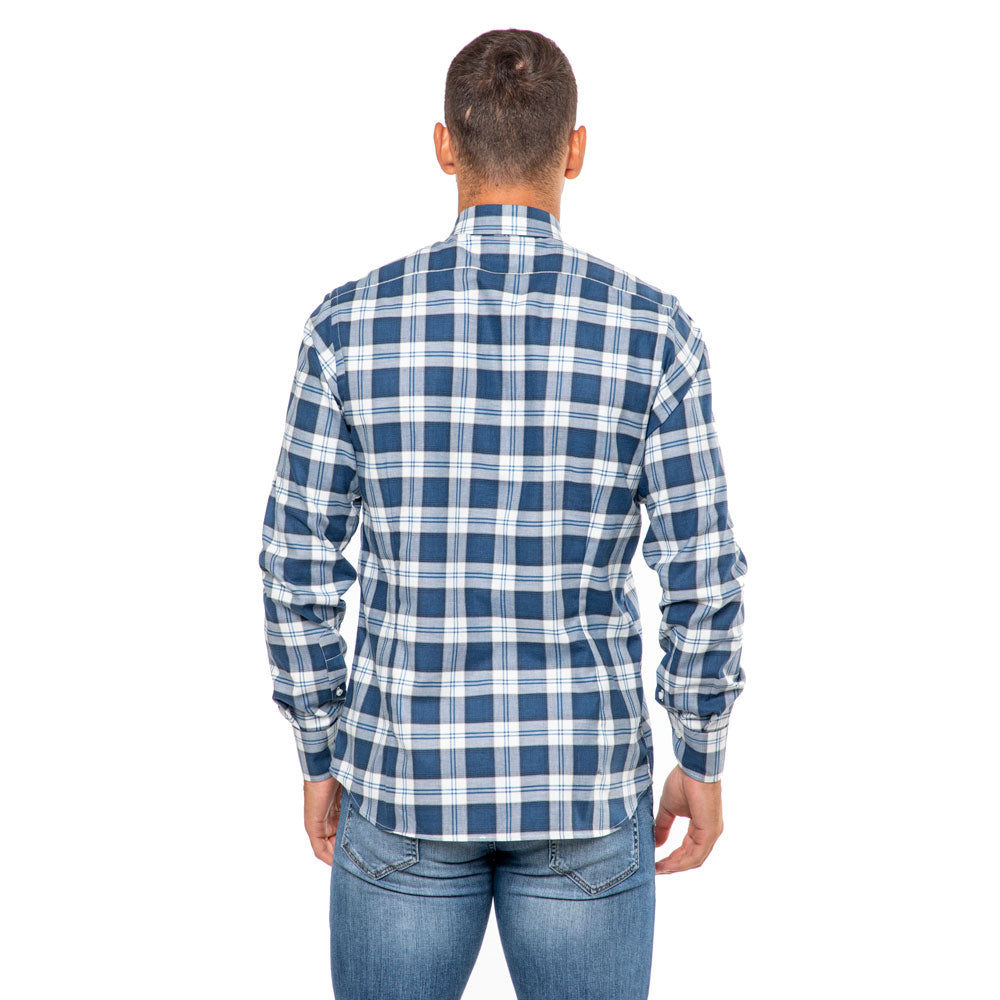 Viben camicia di flanella a quadri uomo