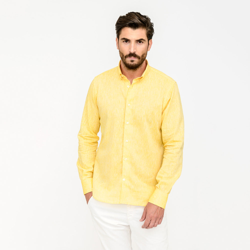 Camicia-di-lino-gialla