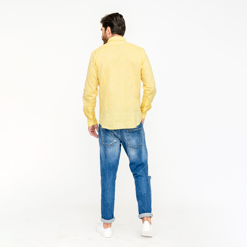 Camicia-gialla-lino