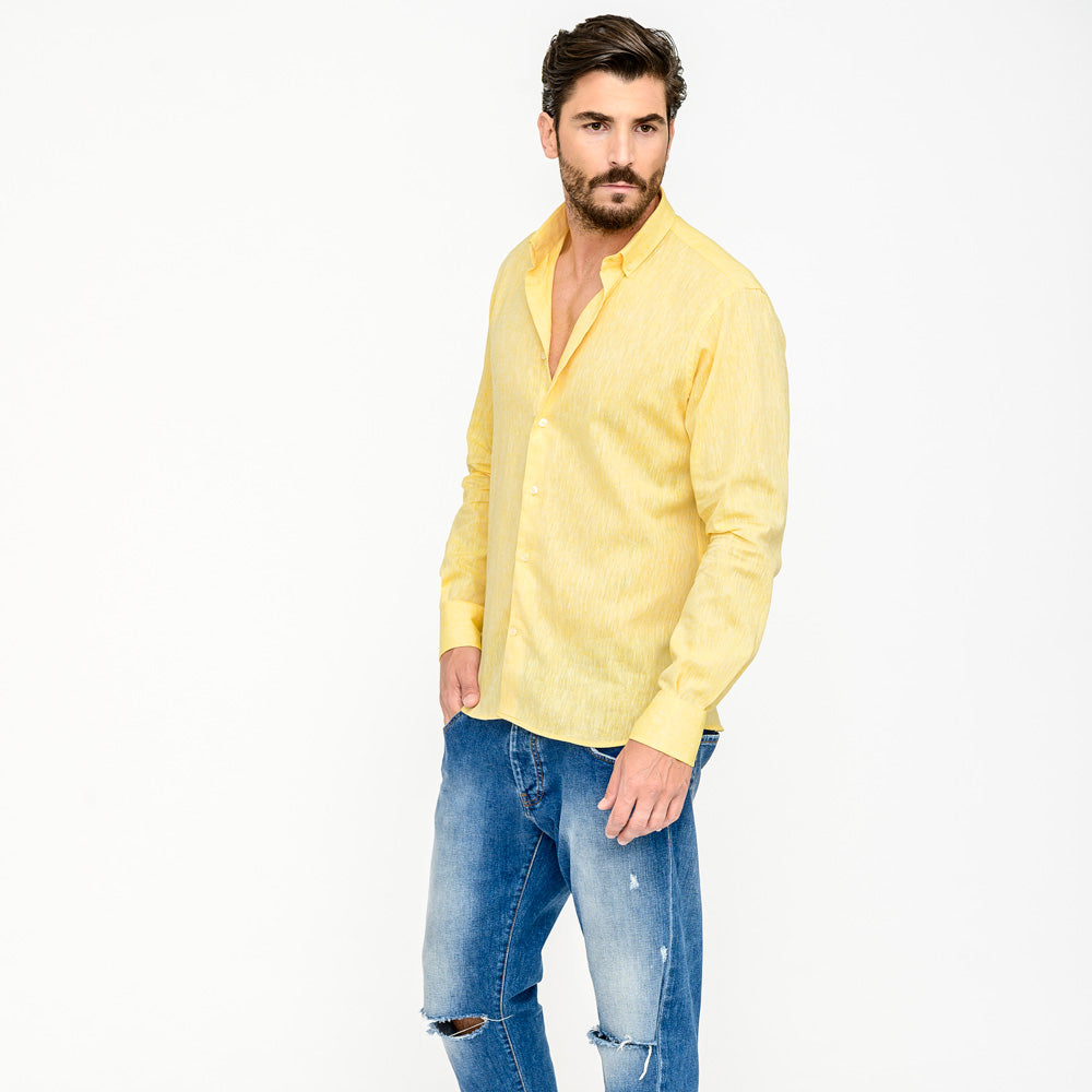 Camicia-lino-gialla