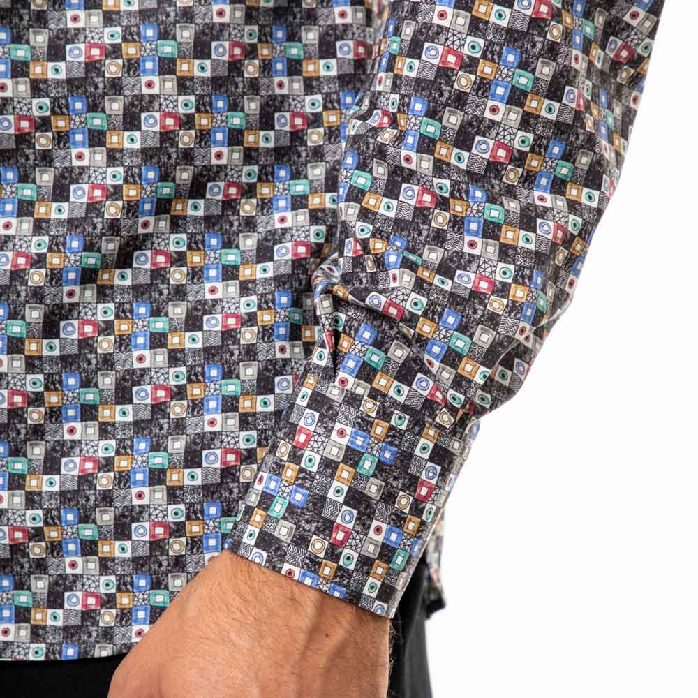 Dettaglio-Camicia-fantasia-contemporanea-Viben