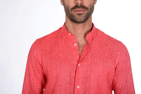 Camicia di 2025 lino rossa