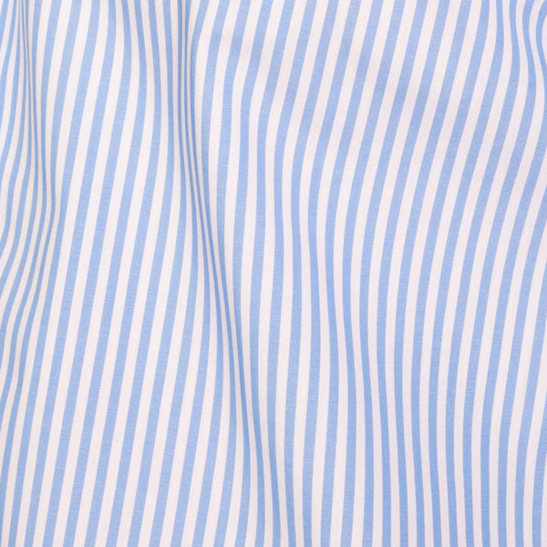 camicia a righe regular classica bianca e azzurra