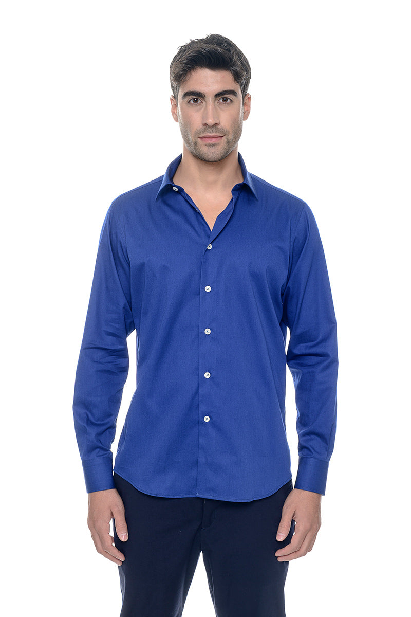 Camicia classica regolare- blu chiaro