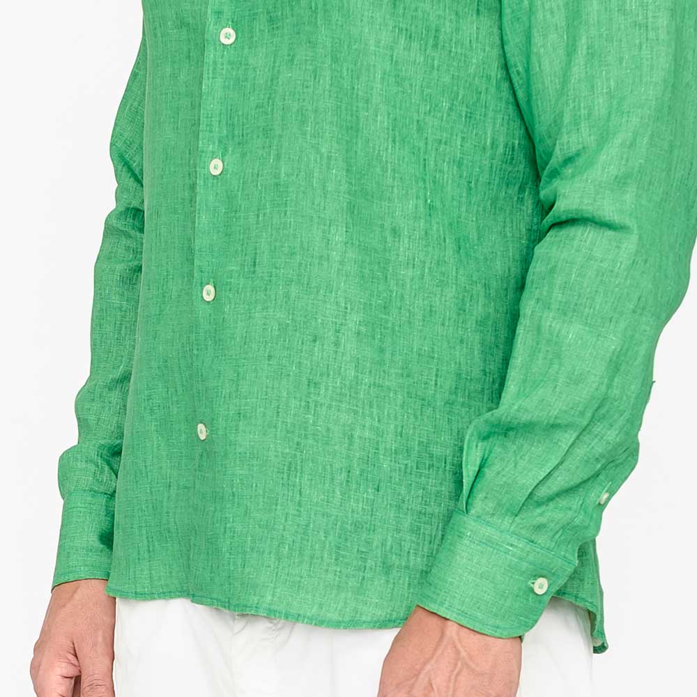 camicia-lino-verde-uomo