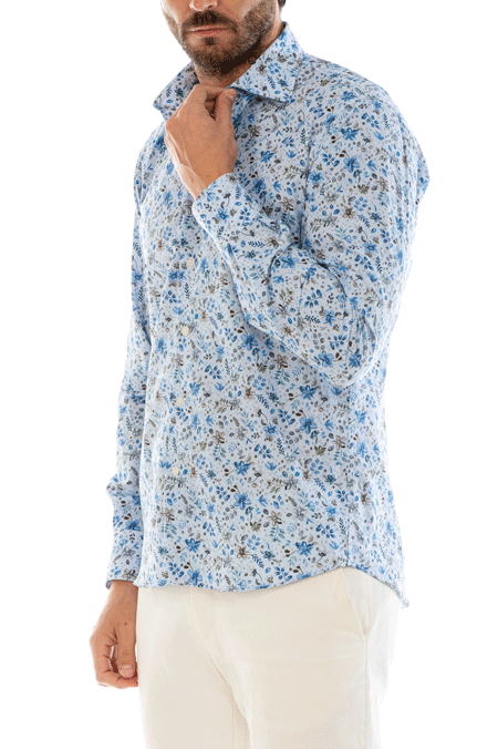 Camicia top uomo floreale
