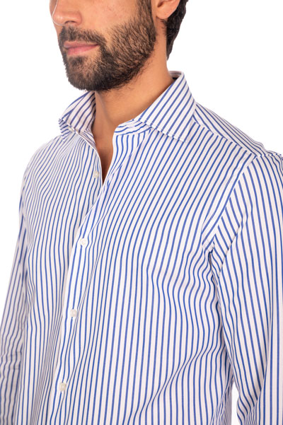 Bianco Outfit Camicia Celeste Uomo Camicia Azzurra Camicia