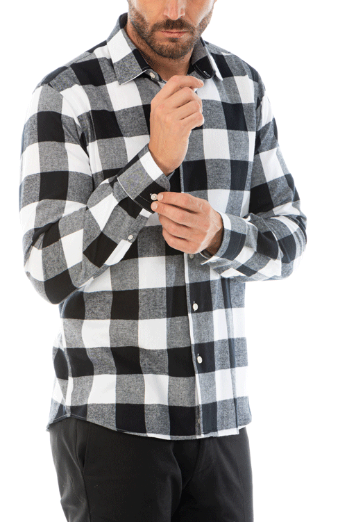 Camicia a quadri flanella best sale uomo