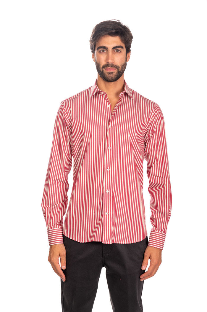 camicia-uomo-rossa-righe-classica-outfit-regular