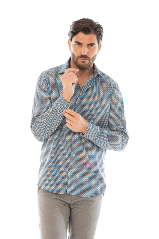 camicia uomo fantasia vintage regular fit – vibenfactorystore
